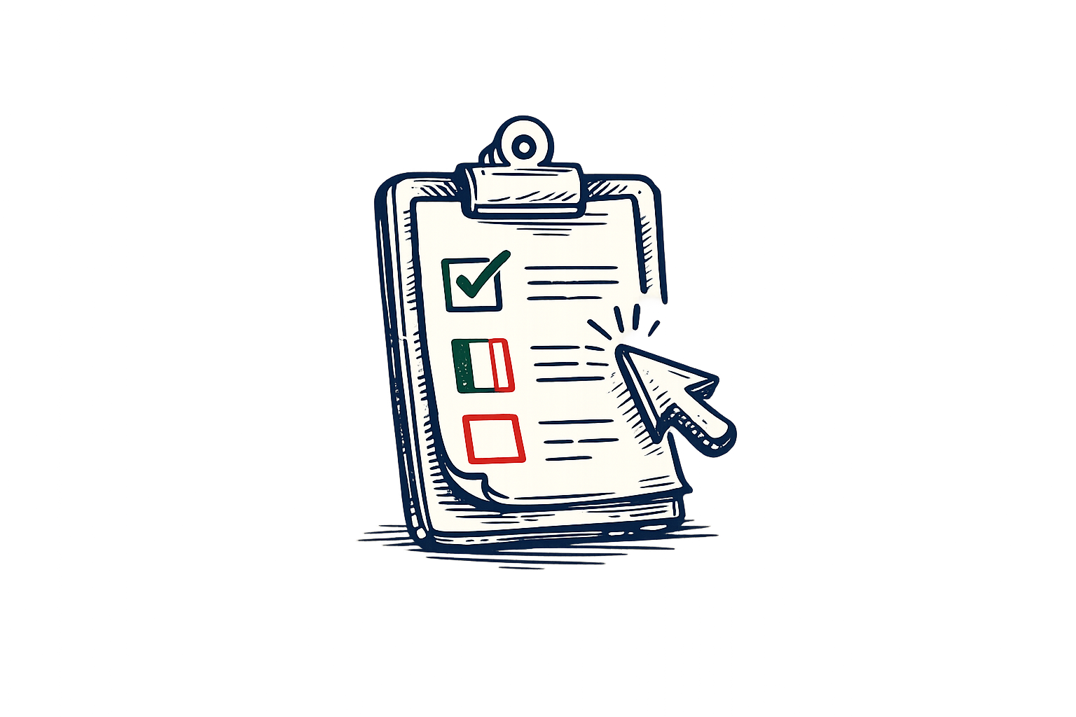 Order checklist illustration